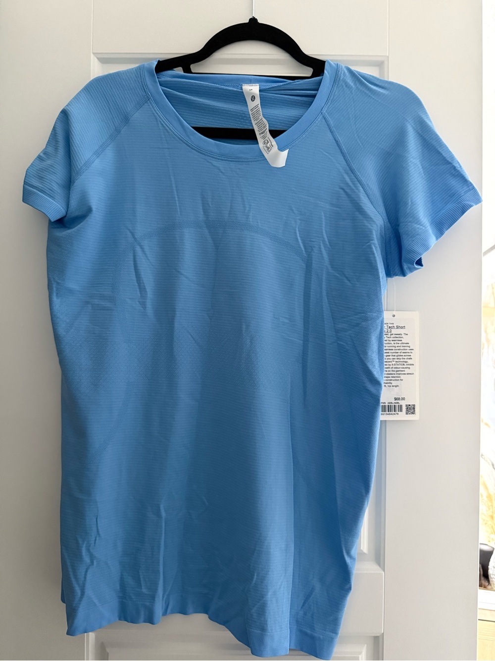 lululemon athletica Light Blue Short Sleeve Crew Performance Tee